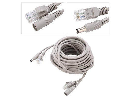Кабел за камера CABLE CCTV LAN RJ45 DC POWER 5.5X2.5mm 10M