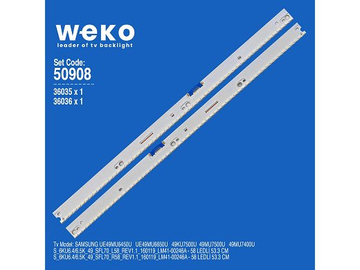 LED подсветка комплект S_6KU6.4/6.5K_49_SFL70_L58