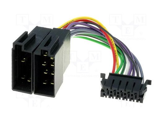 Адаптер кабел ISO при смяна на фабричното радио с ново за JVC; ISO; PIN: 11 ZRS-37