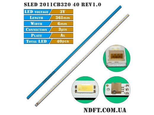 LED BAR SLED_2011CB320_40_REV1.0/ SLED 2011CB320 40 REV1.0