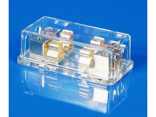 Automotive Fuse Holder x2, 10x38mm, Transparent In-line fuse holder for two GMEG fuse (10.3x38)mm. Water resistant.