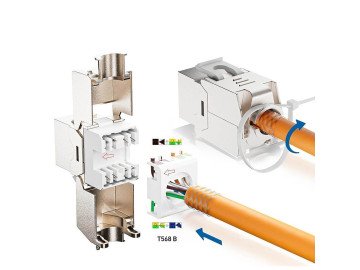 Мрежов контакт CAT7 10Gbps RJ45 Toolless Keystone JACK