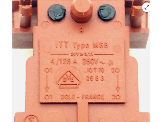 Превключвател изостат ITT Type MSB TV Netzschalter 4A/250V