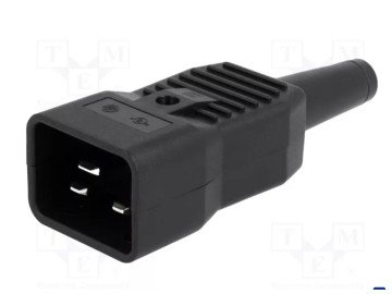 IEC 320 C20 AC POWER MALE PLUG 4796.0000