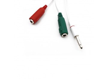 CABLE 3.5mm jack 4P - 2 x 3.5mm female