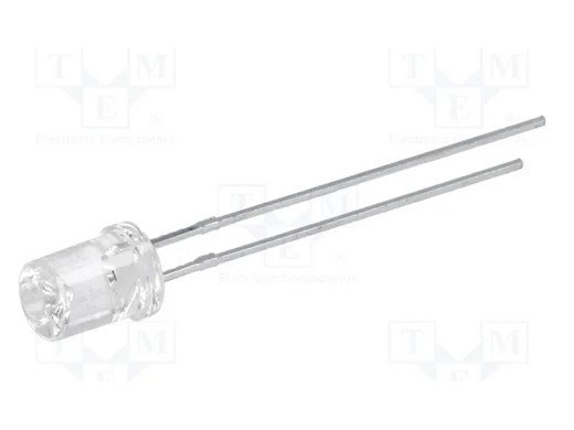 LL-503UYC2K-Y2-4G LED; yellow; 5mm; 90÷160mcd; 120°; Front: recessed; 1.6÷2.6VDC