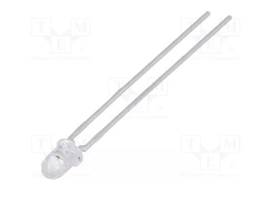 SFH4350 IR transmitter; 3mm; 860nm; transparent; 200mW; 13°; 1.5÷1.8VDC