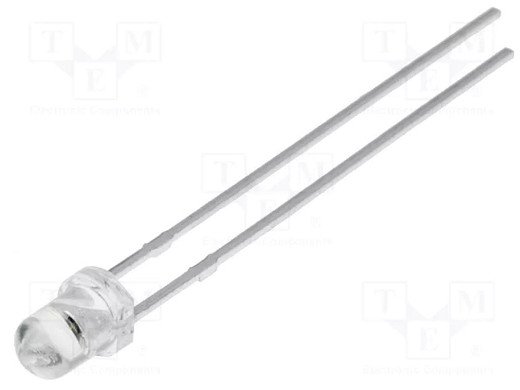 LL-304IRC4B-2AD IR transmitter; 3mm; 940nm; transparent; 30°; THT; 100mW; 6÷10mW/sr