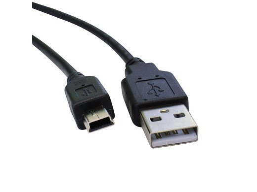 CABLE-160 USBA RETRAC Mini USB 4pins 1.2m