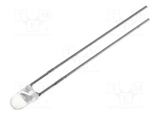 L-934F3C IR transmitter; 3mm; 940nm; transparent; 3.6mW; 30°; THT