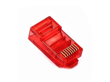 PLUG RJ45 CAT6 8P / 8C RED PM-22701