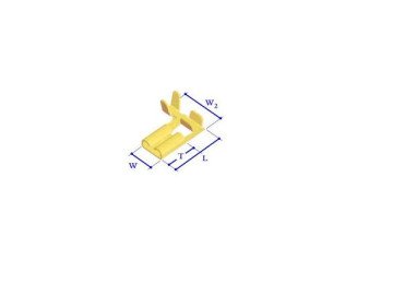 BM01295 Terminal: flat; 6.3mm; 0.8mm; female; 1.5÷2.5mm2; crimped; brass
