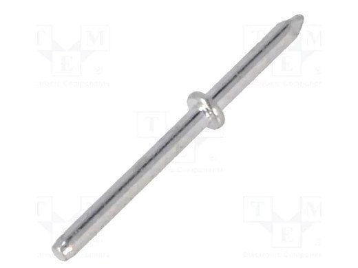1364H.68 Tip: solder pin; THT; tinned; brass; Ø: 1mm; Overall len: 15.4mm