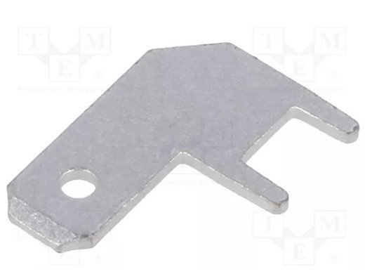 61-1537-11/0031 Terminal: flat; 4.8mm; 0.8mm; male; THT; Overall len: 13.5mm
