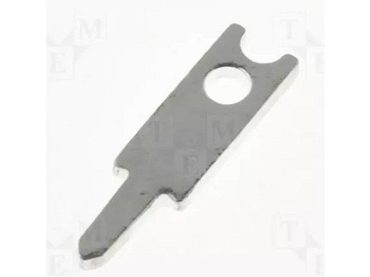 LST1506 Клема: плоска; 2,8 mm; 0,8 mm; мъжка; THT; месинг; посребрена;