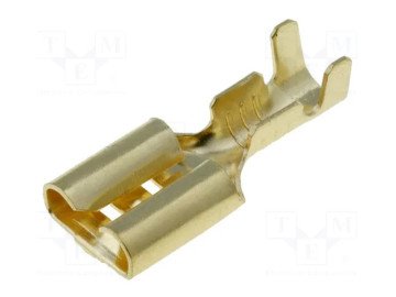 KON-F-63 Terminal: flat; female; W: 6.3mm; gold-plated; 1÷2.5mm2