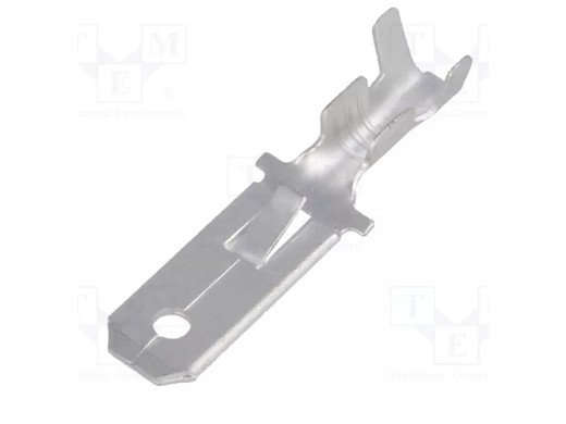 Кабелен накрайник ST-035/Z1 плосък; 6,3 mm; 0,8 mm; мъжка; 0,5÷2 mm²; за кримпване; за кабел