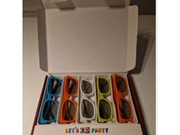 3D Glass Kit Party Pack (5 pcs) AG-F215