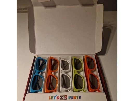 3D Glass Kit Party Pack (5 pcs) AG-F215