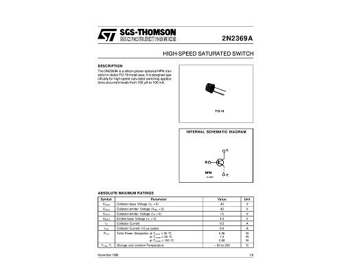Транзистор 2N2369A TO-92
