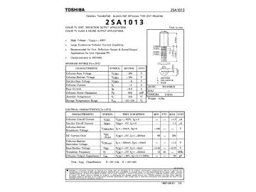 Транзистор 2SA1013 TO-92M