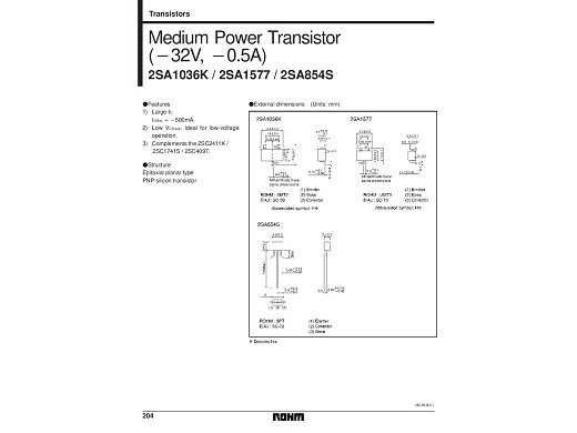 Транзистор 2SA854 TO-92