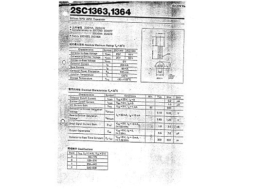 Транзистор 2SC1364 TO-92