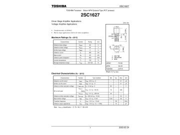 Транзистор 2SC1627 TO-92MOD
