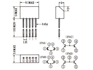 Транзистор 2SC2291 SIP-5