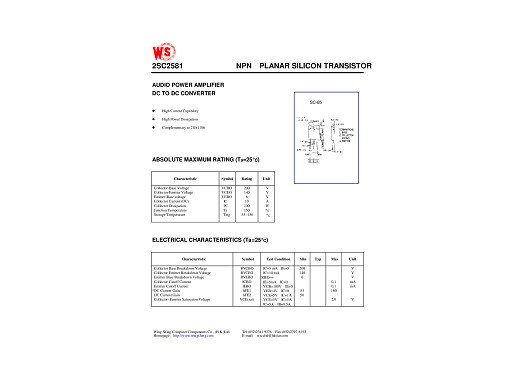 Транзистор 2SC2581 TO-3P