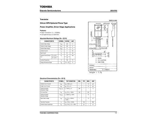 Транзистор 2SC4793 TO-220F