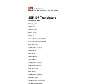 Транзистор 2SK107 TO-92
