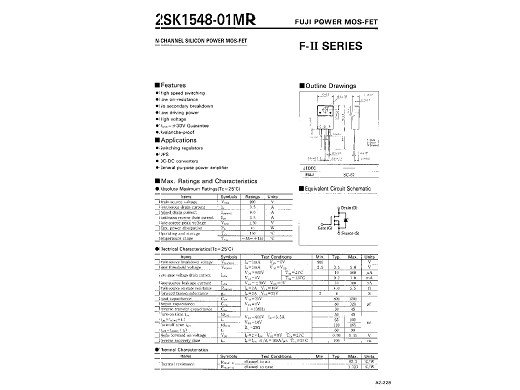 Транзистор 2SK1548 TO-220F