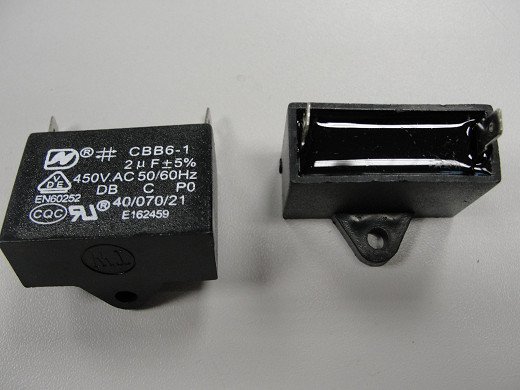 Кондензатор  2MF 450VAC CBB6-1