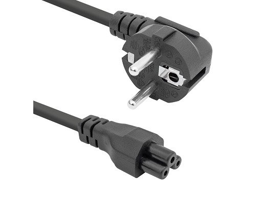 Захранващ кабел за зарядно на лаптоп EU H03VV-F 3x0.75mm2 1.5m