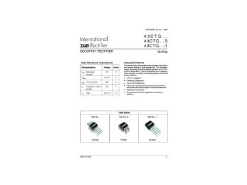 Диод 43CTQ100 TO-220