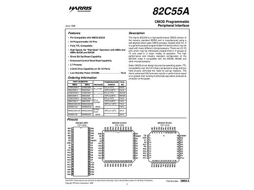 Интегр.схема  82C55AC-2