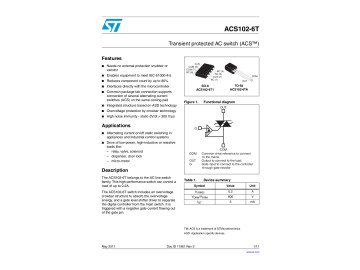 Тиристор ACS102-6T TO-92