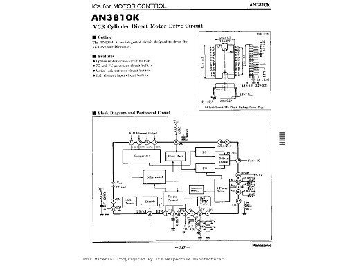 Интегр.схема  AN3810K