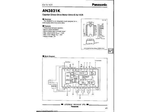 Интегр.схема  AN3821K