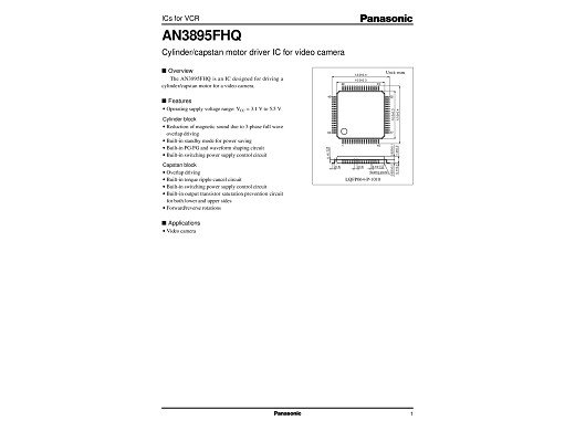 Интегр.схема  AN3890FBS smd