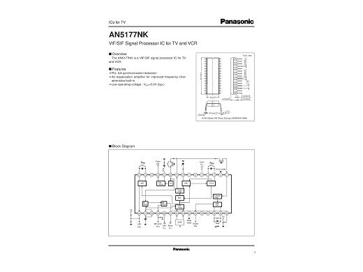 Интегр.схема  AN5177NK