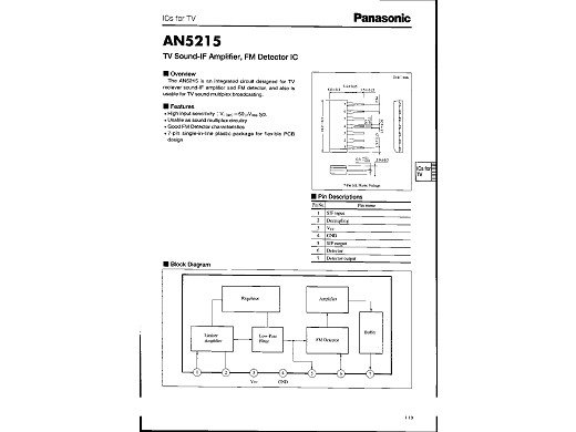 Интегр.схема  AN5215