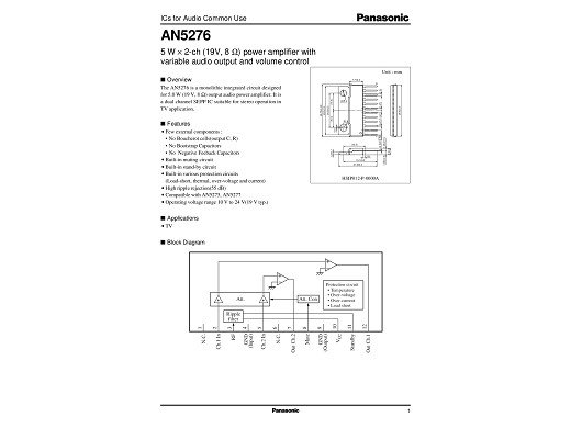 Интегр.схема  AN5276
