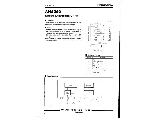 Интегр.схема  AN5560