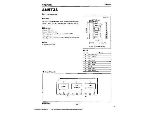 Интегр.схема  AN5733