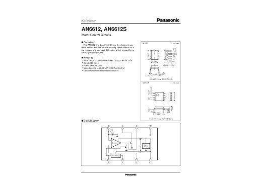 Интегр.схема  AN6612S smd