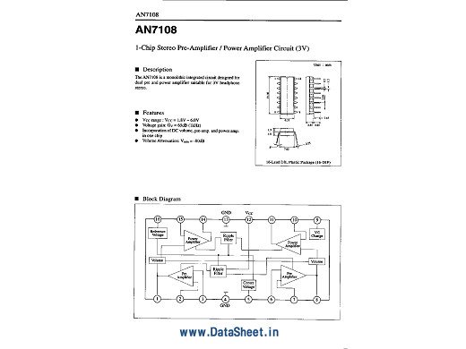 Интегр.схема  AN7108