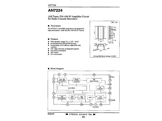 Интегр.схема  AN7224