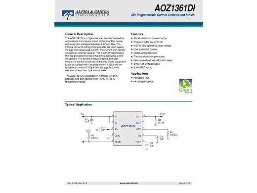Интегрална схема AOZ1361DI-01 DFN-8